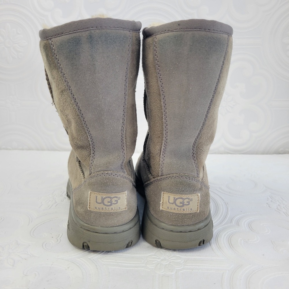 UGG Australia Ultimate Short 5275 Womens Boots Size 7‎ Gray Sheepskin - Picture 5 of 16